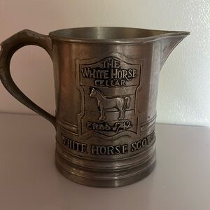 Vintage White Horse Scotch pub jug